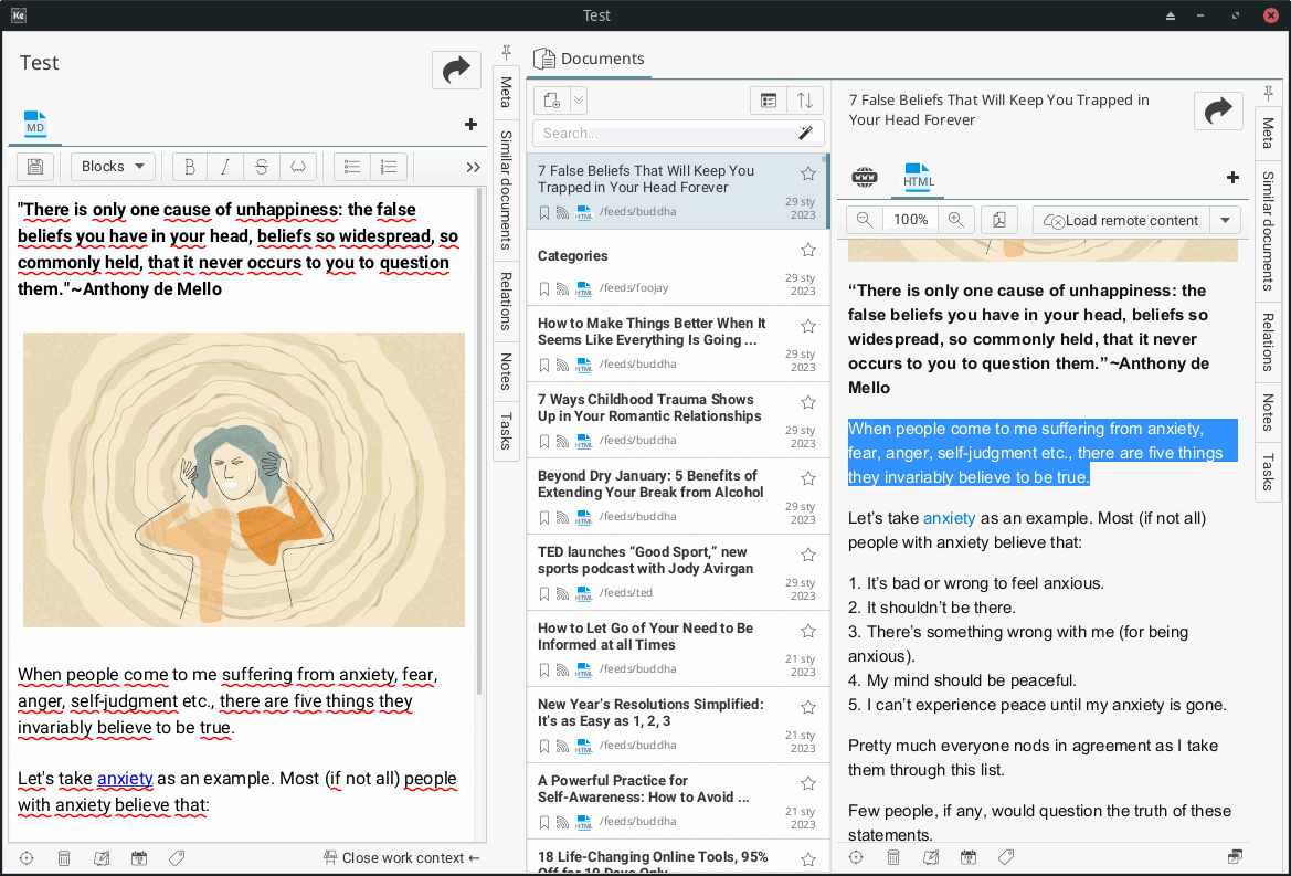 Document context