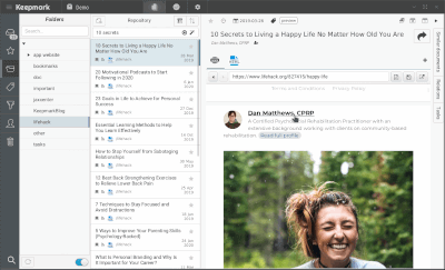 Add bookmarks as part of your project