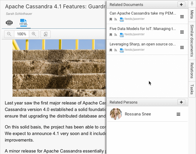 Find related documents quickly
